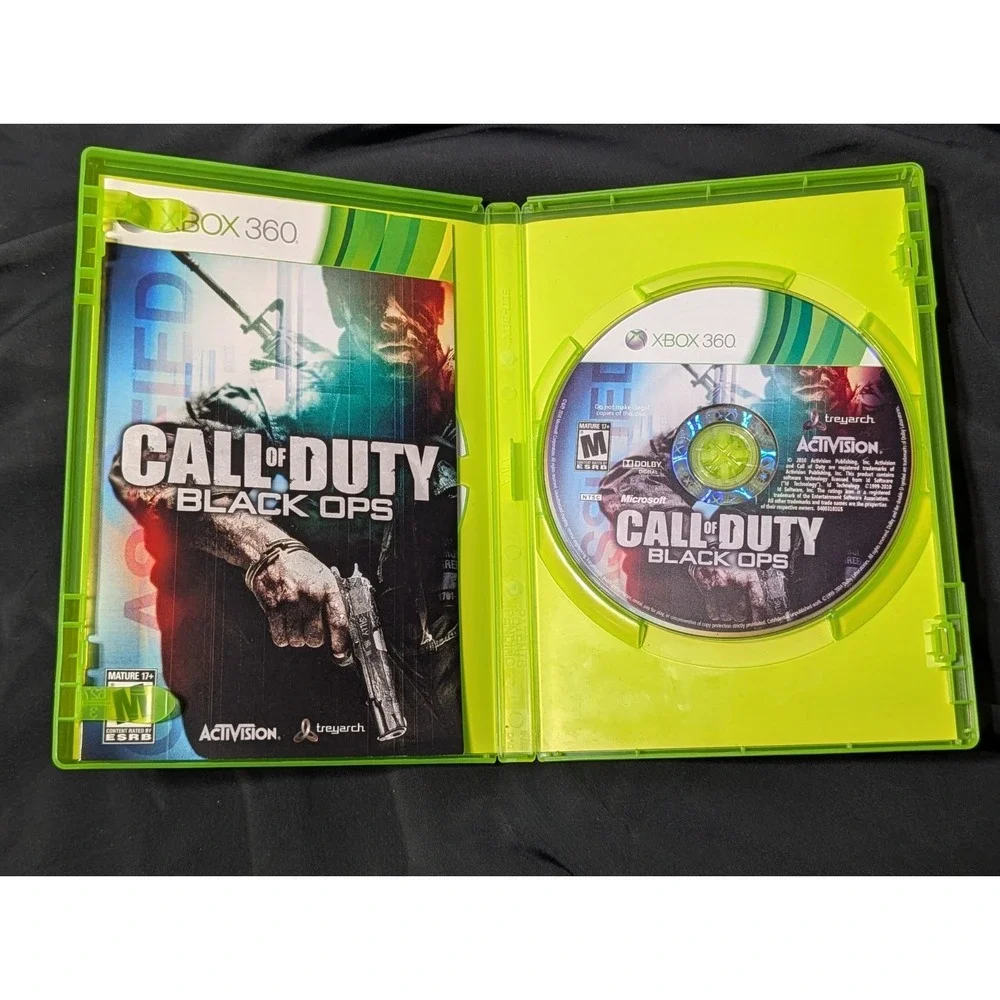 Call of Duty Black Ops Xbox 360‎ CIB Complete w/ Manual & Inserts Tested